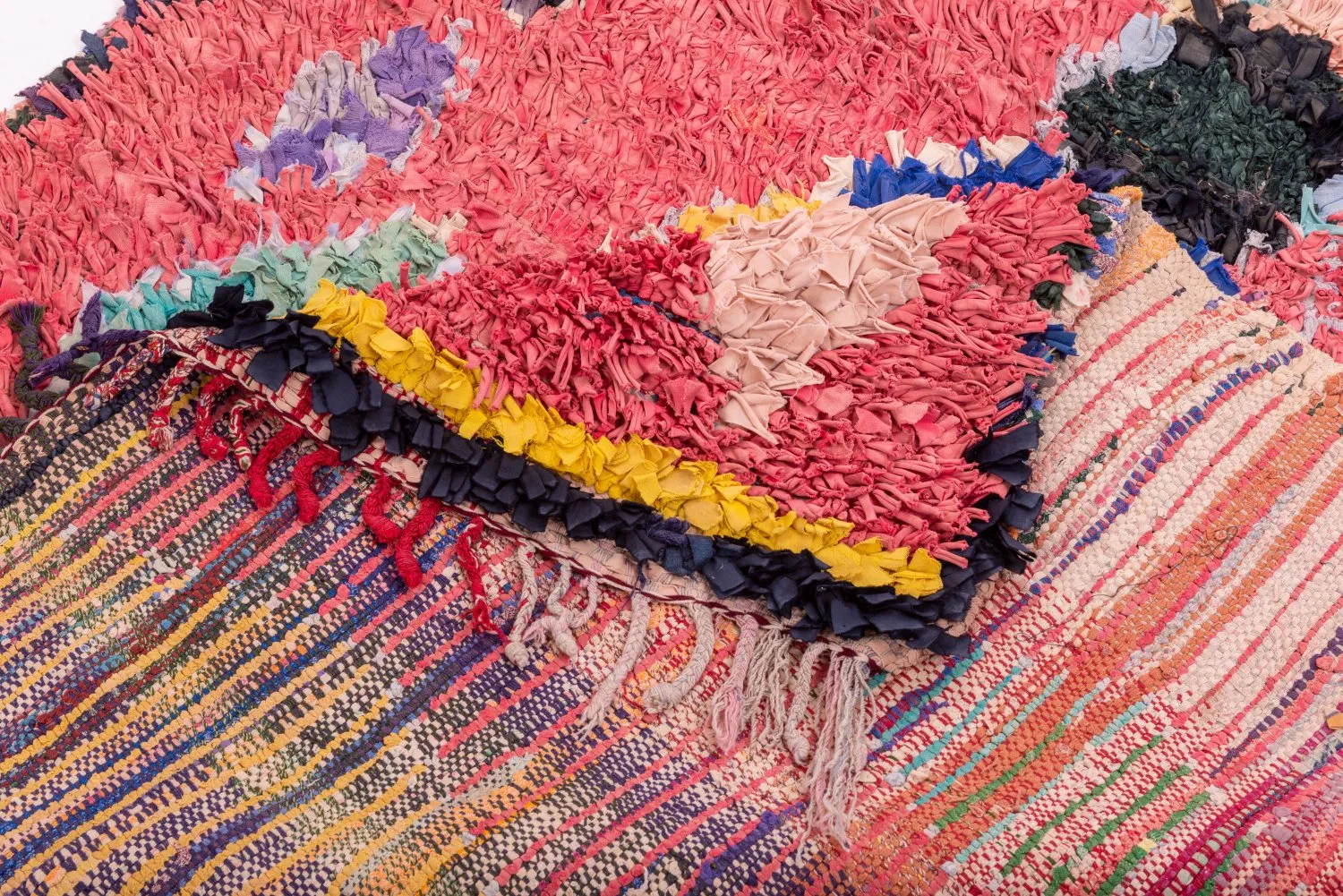 Marokkaanse Berber tapijt Boucherouite 325 x 130 cm