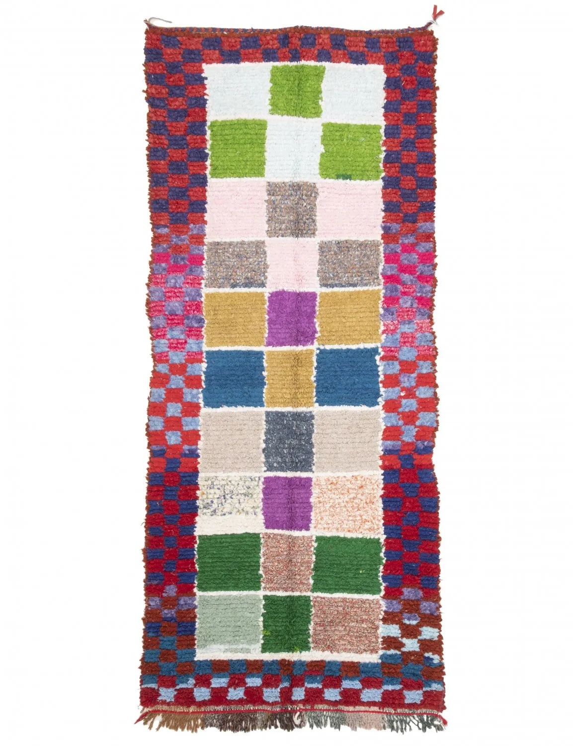 Marokkaanse Berber tapijt Boucherouite 280 x 115 cm