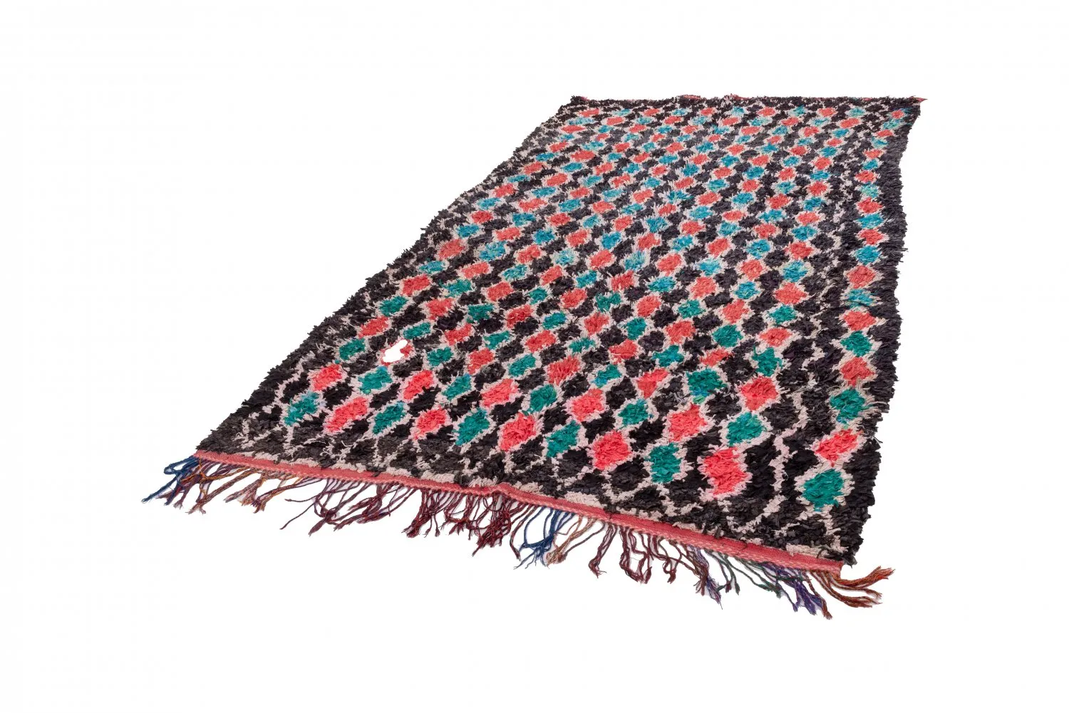 Marokkaanse Berber tapijt Boucherouite 395 x 180 cm