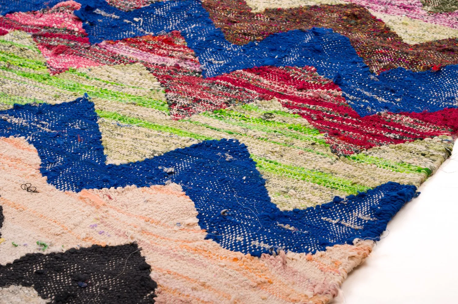 Marokkaanse Berber tapijt Boucherouite 125 x 245 cm