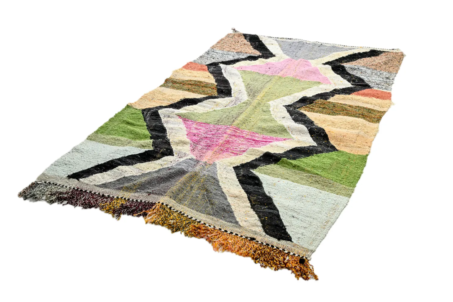 Marokkaanse Berber tapijt Boucherouite 145 x 255 cm