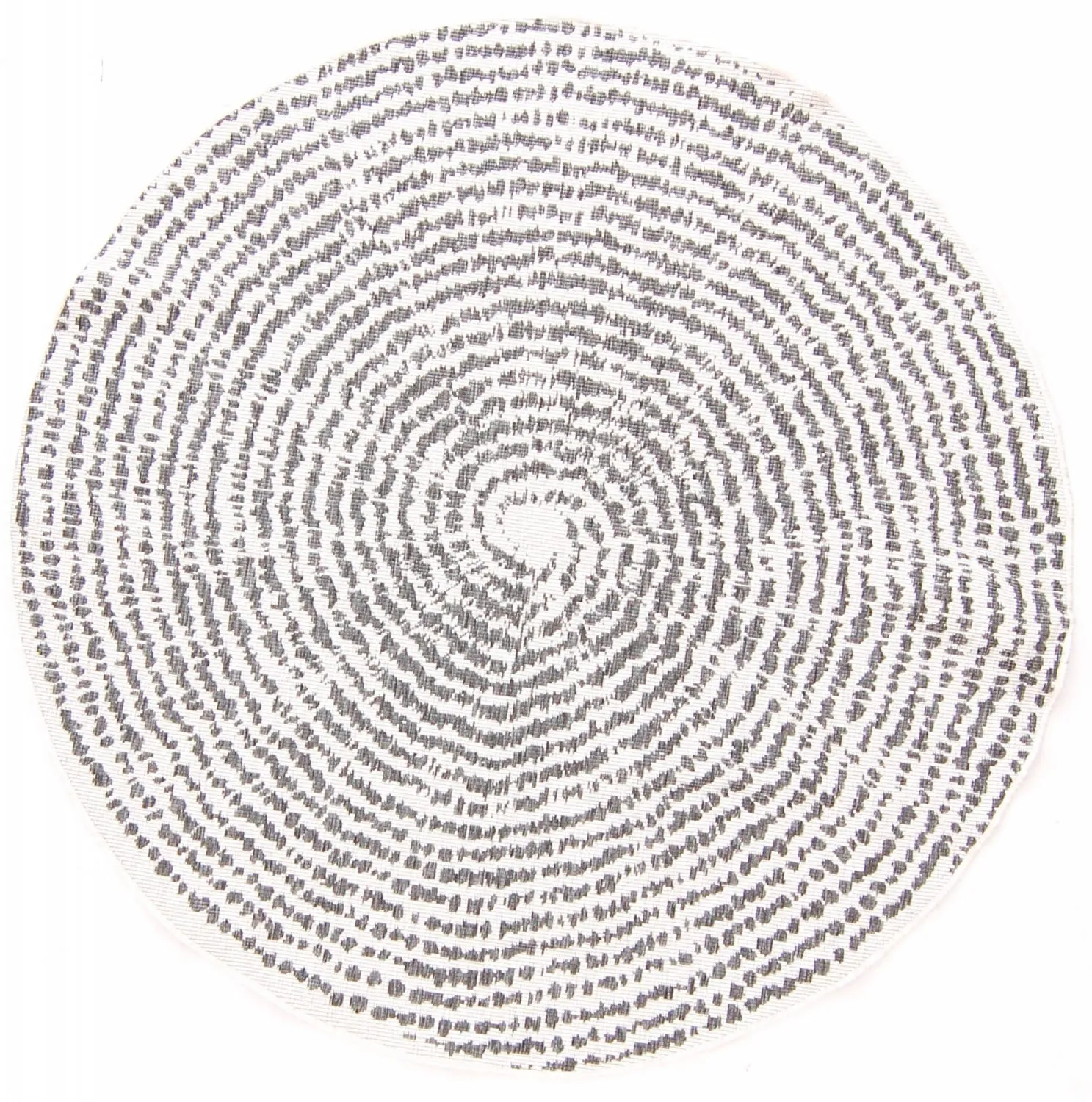 Rond vloerkleed - Brussels Swirl (grijs)