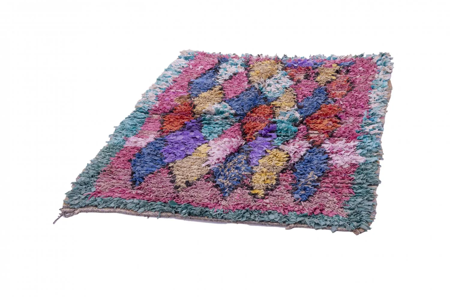 Marokkaanse Berber tapijt Boucherouite 175 x 135 cm