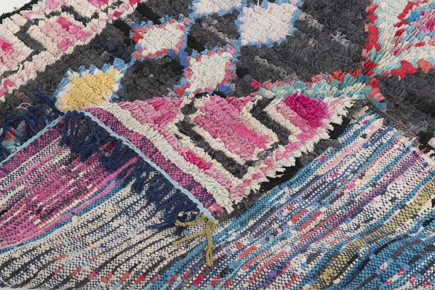 Marokkaanse Berber tapijt Boucherouite 310 x 130 cm