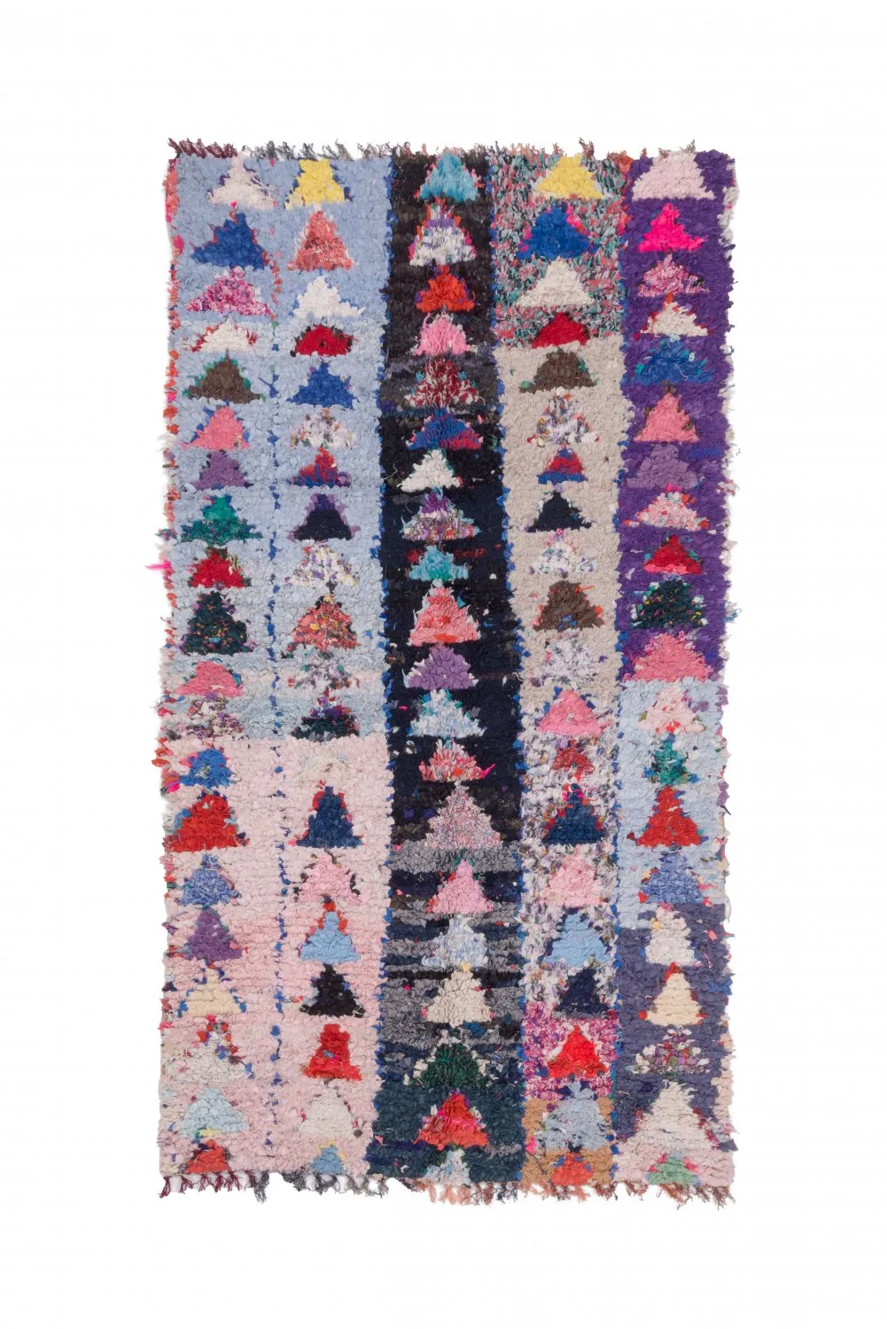 Marokkaanse Berber tapijt Boucherouite 225 x 120 cm