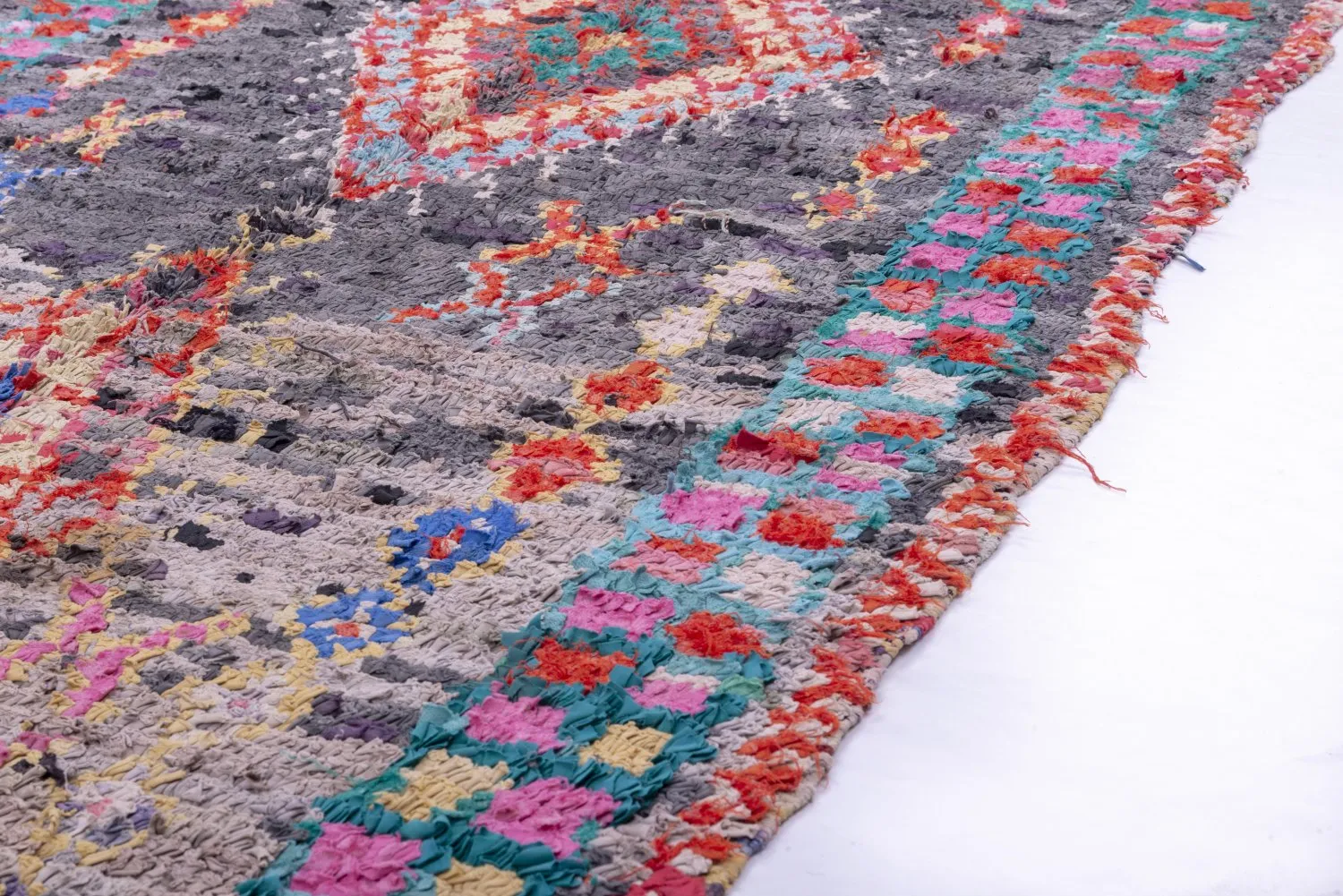 Marokkaanse Berber tapijt Boucherouite 230 x 125 cm