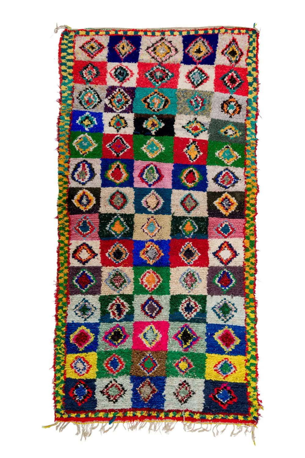 Marokkaanse Berber tapijt Boucherouite 290 x 145 cm
