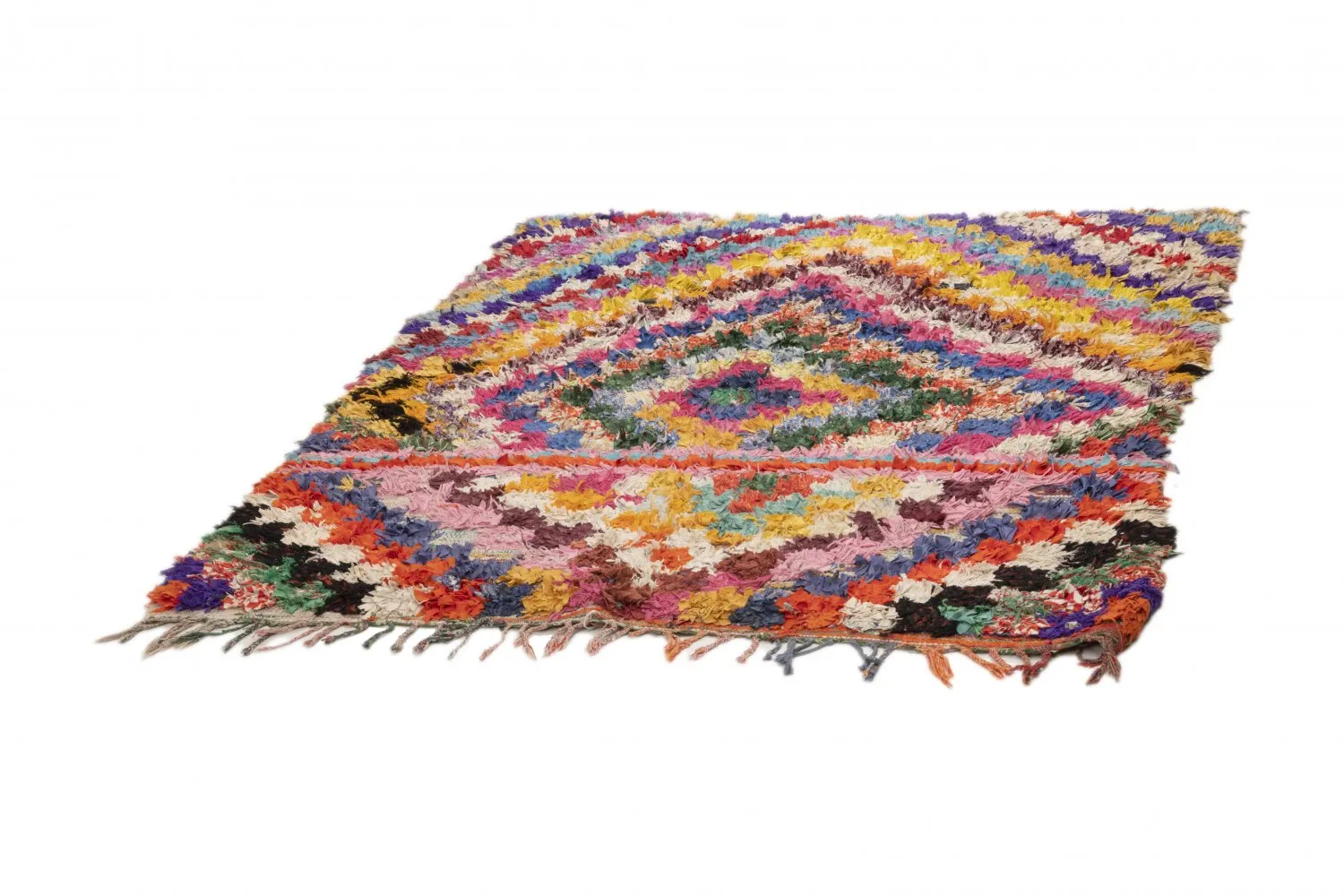 Marokkaanse Berber tapijt Boucherouite 215 x 170 cm