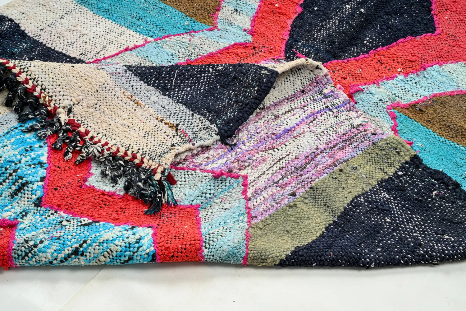 Marokkaanse Berber tapijt Boucherouite 115 x 220 cm