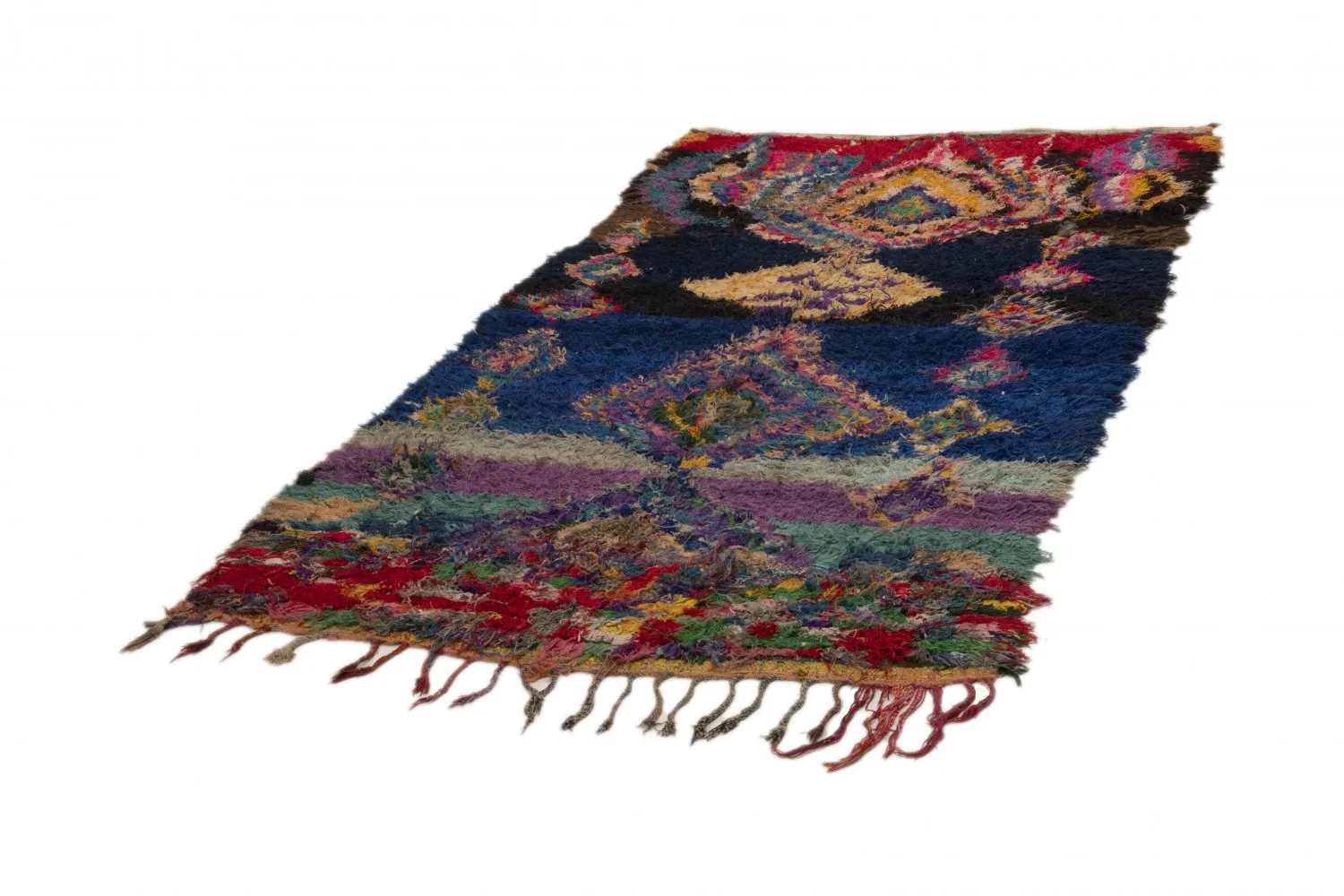 Marokkaanse Berber tapijt Boucherouite 270 x 140 cm