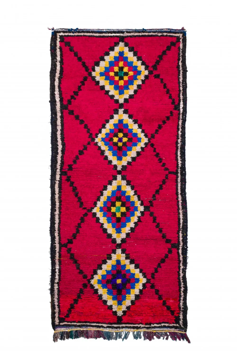 Marokkaanse Berber tapijt Boucherouite 310 x 145 cm