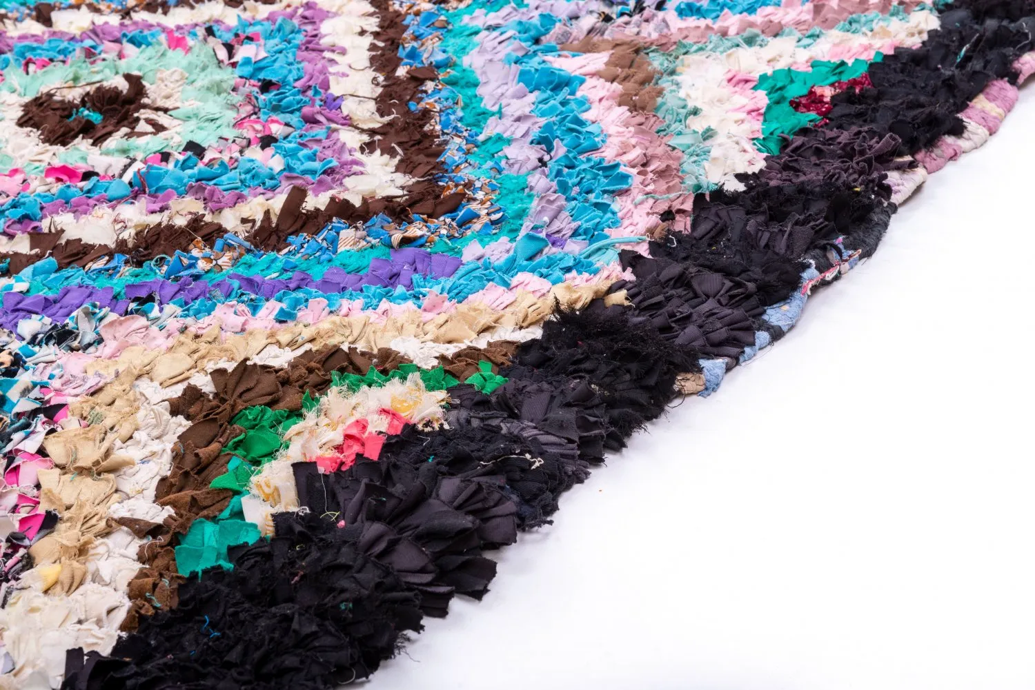 Marokkaanse Berber tapijt Boucherouite 195 x 120 cm