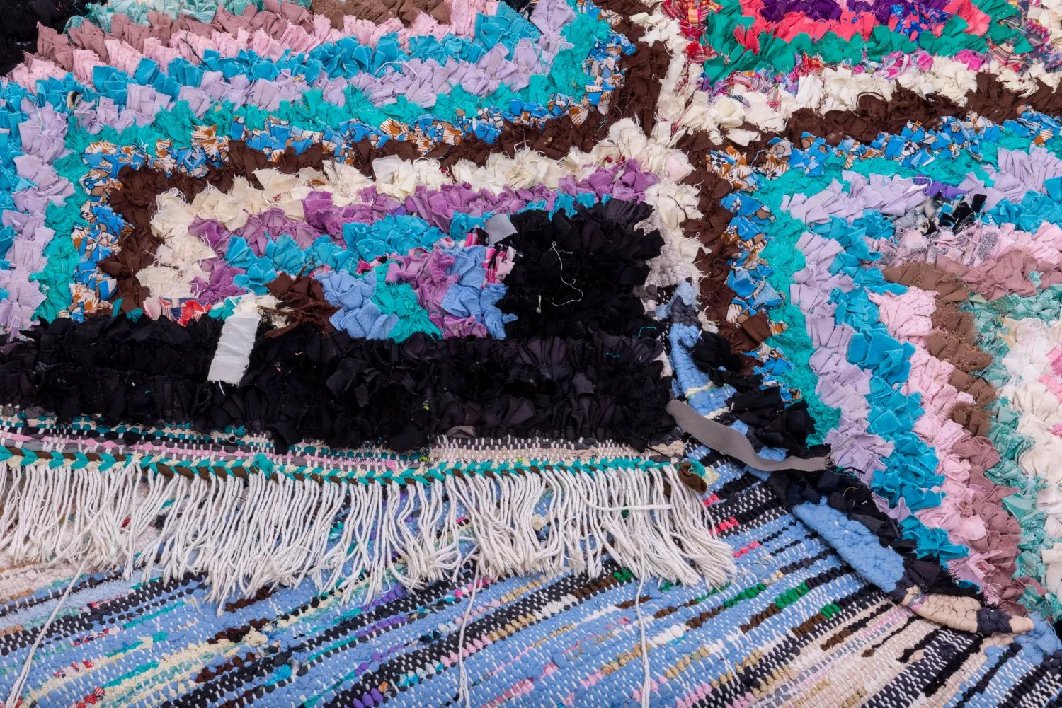 Marokkaanse Berber tapijt Boucherouite 195 x 120 cm