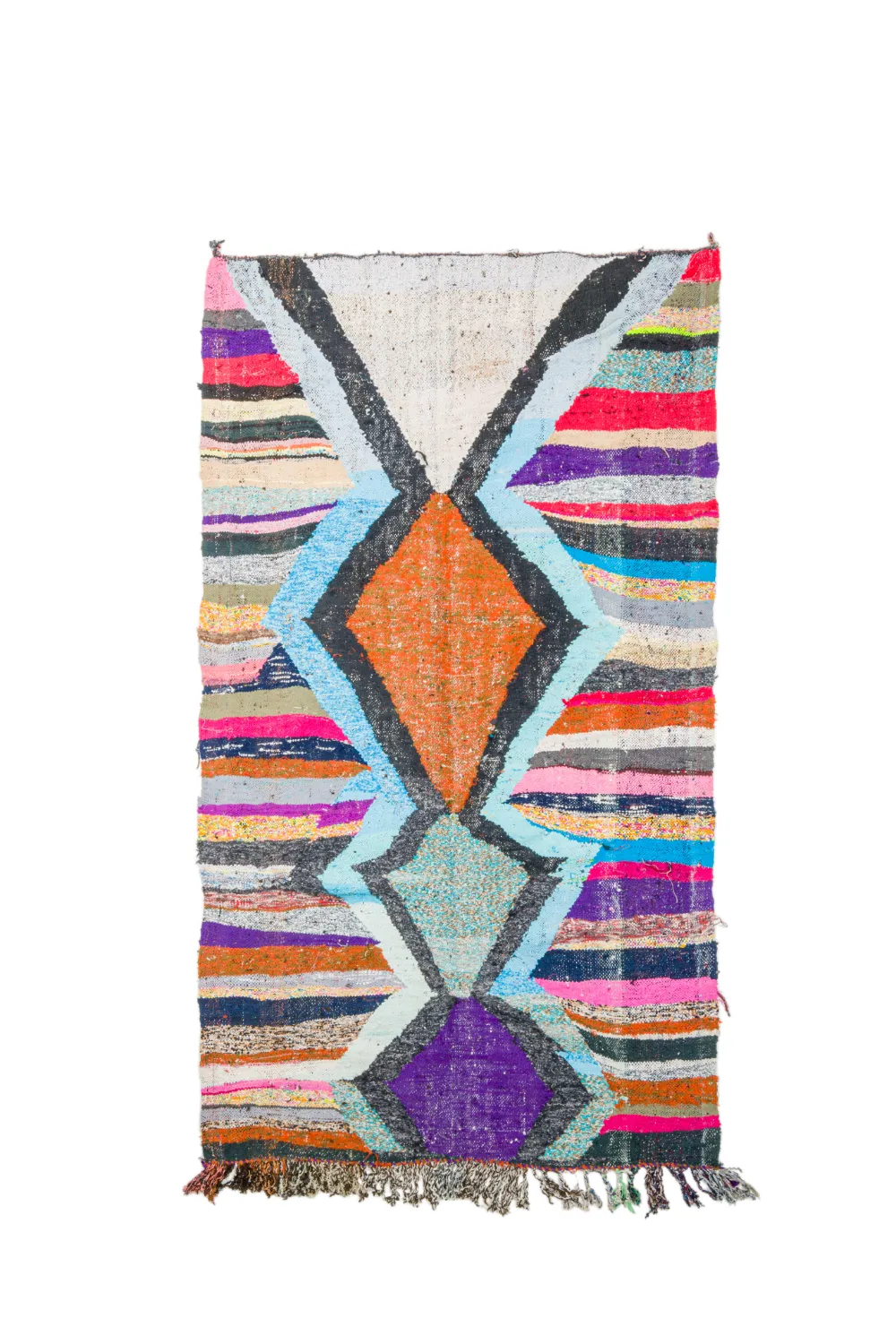 Marokkaanse Berber tapijt Boucherouite 135 x 235 cm
