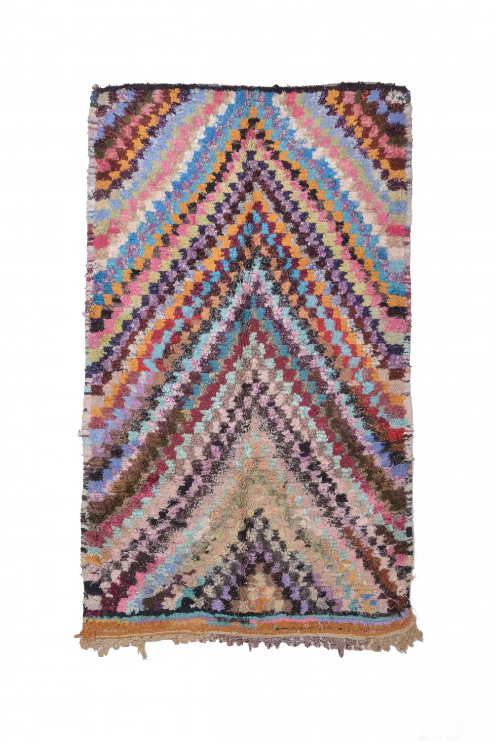 Marokkaanse Berber tapijt Boucherouite 220 x 125 cm
