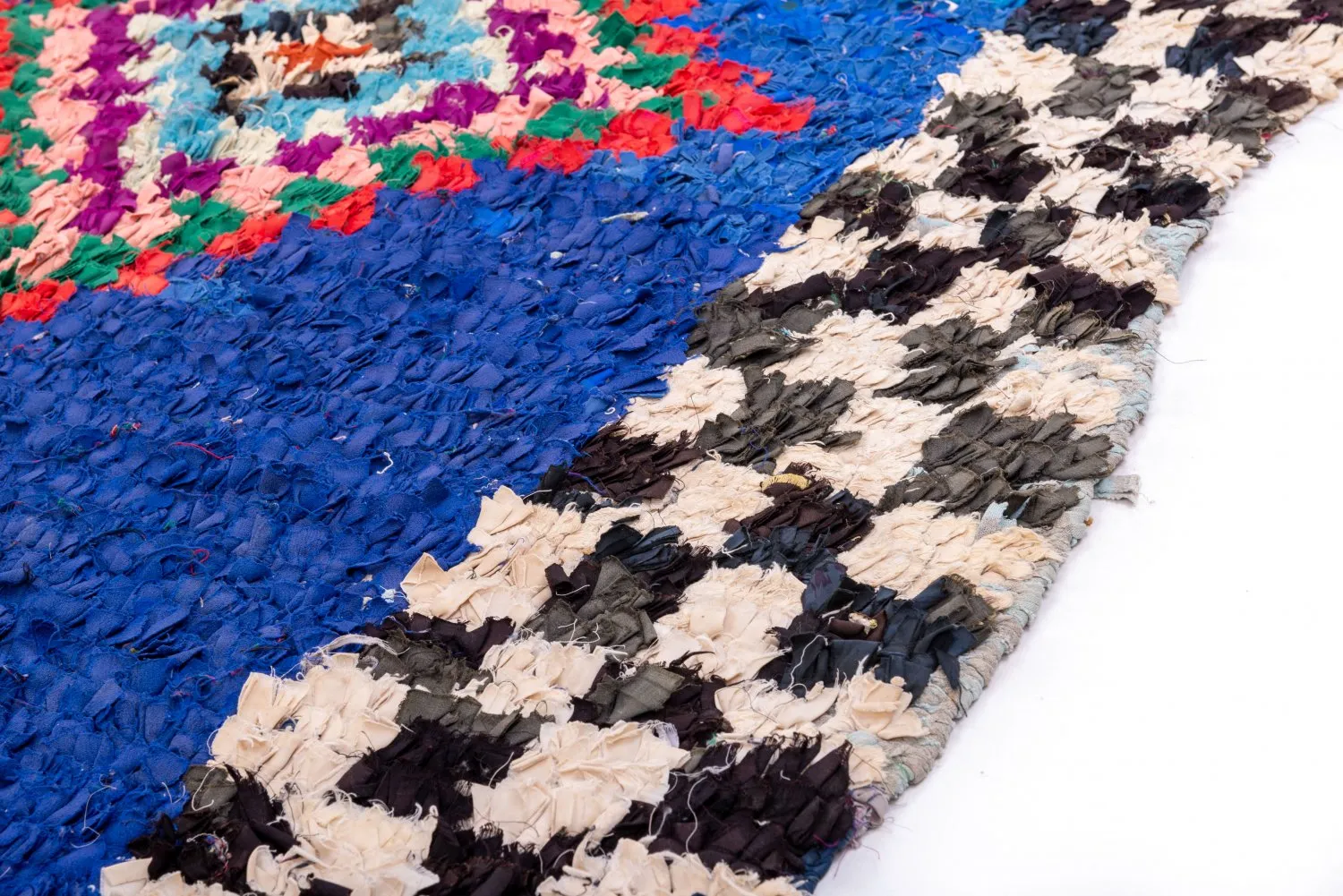 Marokkaanse Berber tapijt Boucherouite 285 x 90 cm