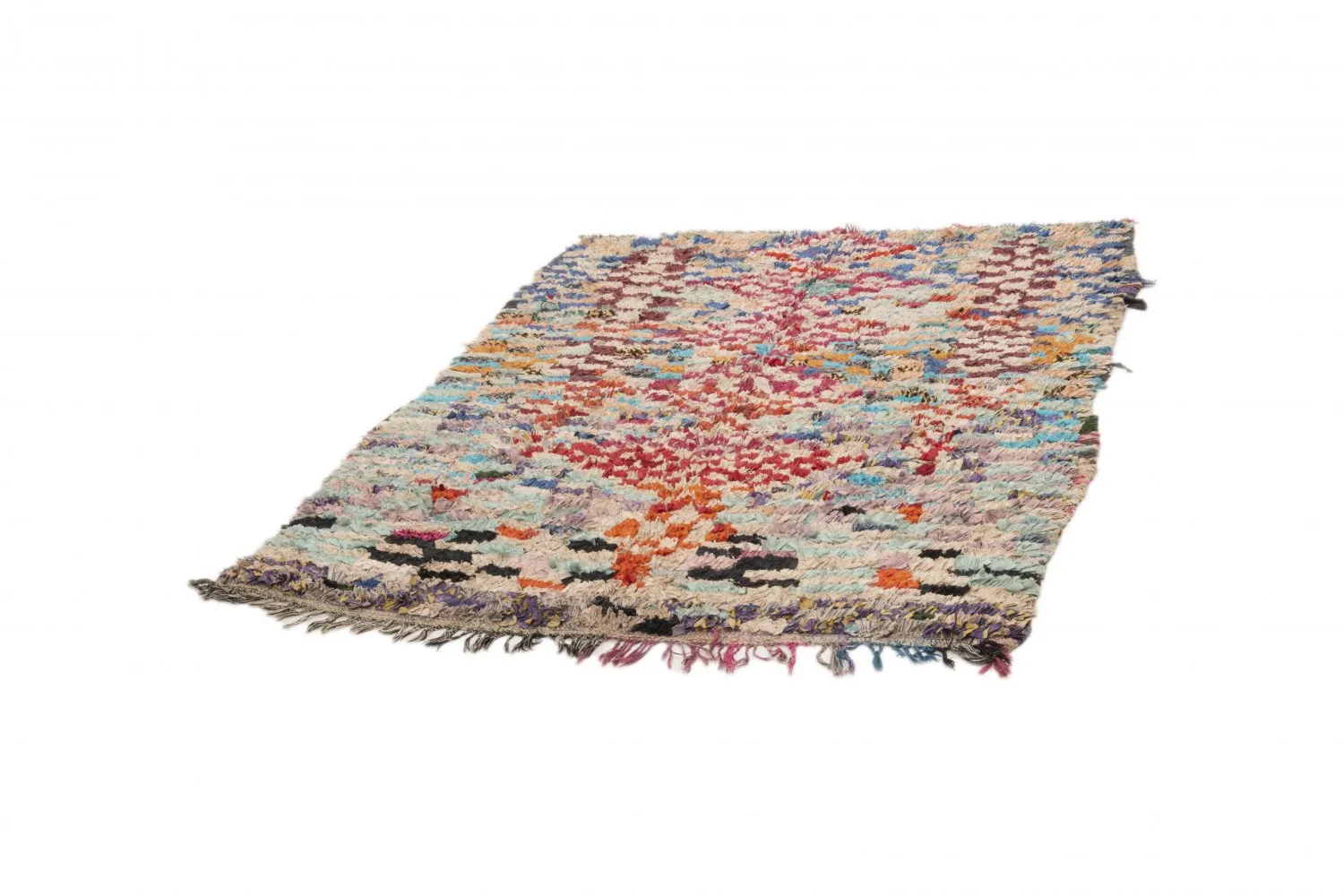 Marokkaanse Berber tapijt Boucherouite 205 x 145 cm