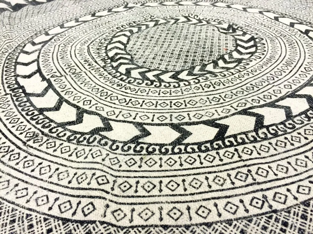 Ronde vloerkleden - Marrakech (rond) (zwart/grijs/wit)