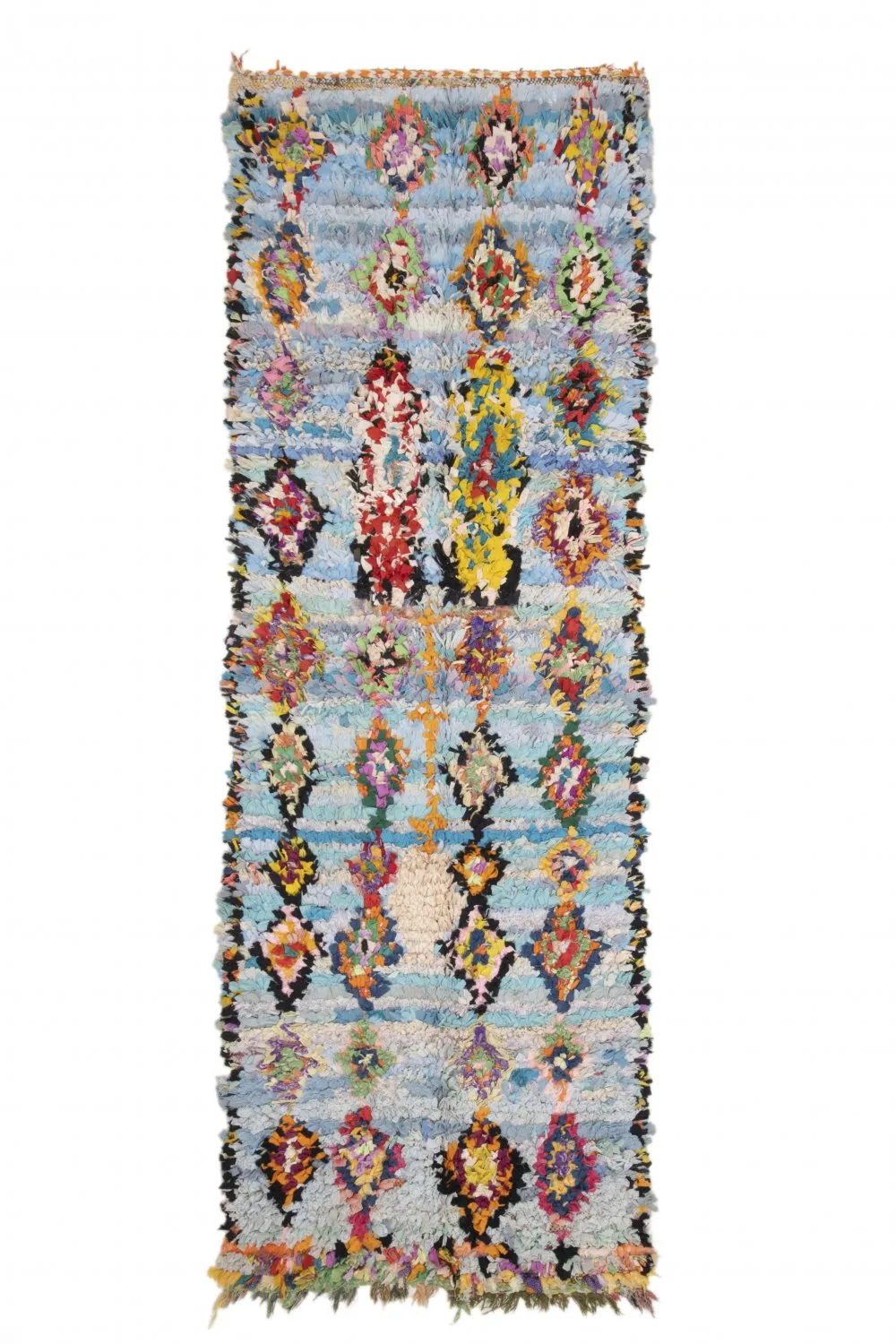 Marokkaanse Berber tapijt Boucherouite 290 x 95 cm