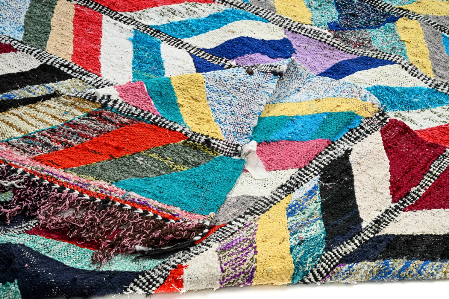 Marokkaanse Berber tapijt Boucherouite 150 x 320 cm