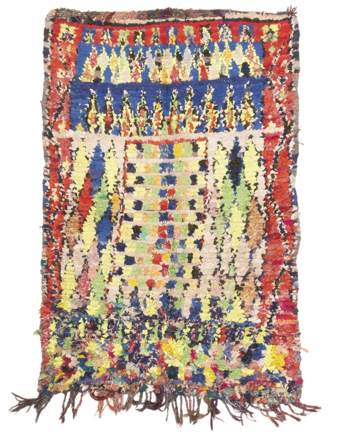Marokkaanse Berber tapijt Boucherouite 180 x 115 cm