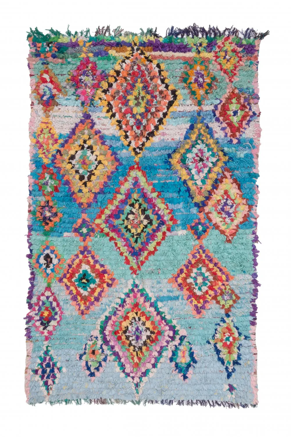 Marokkaanse Berber tapijt Boucherouite 245 x 150 cm