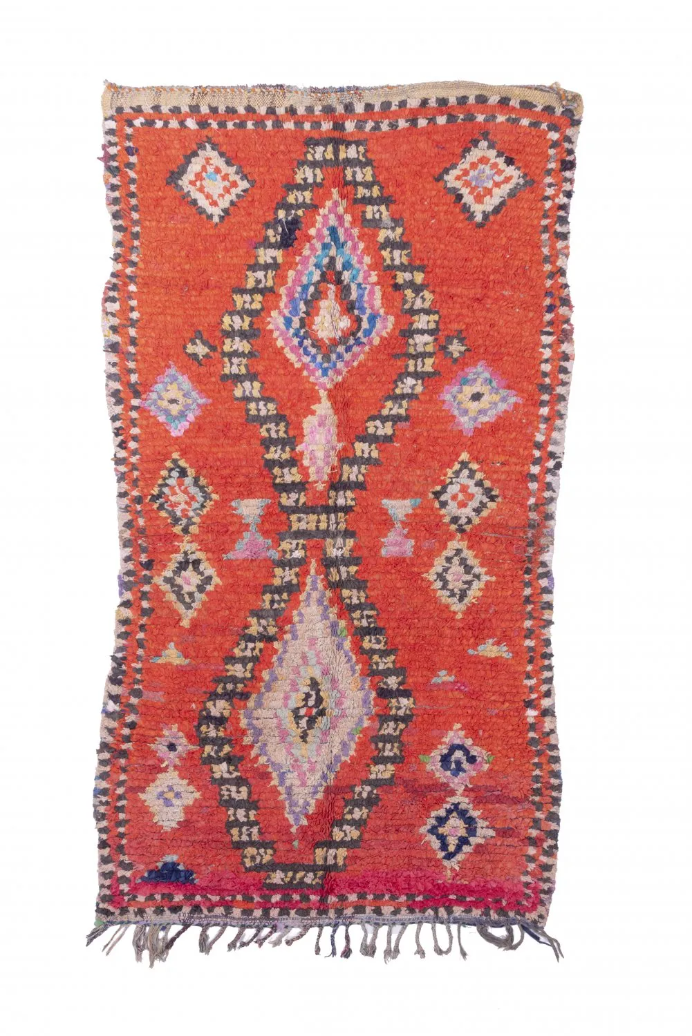 Marokkaanse Berber tapijt Boucherouite 250 x 130 cm
