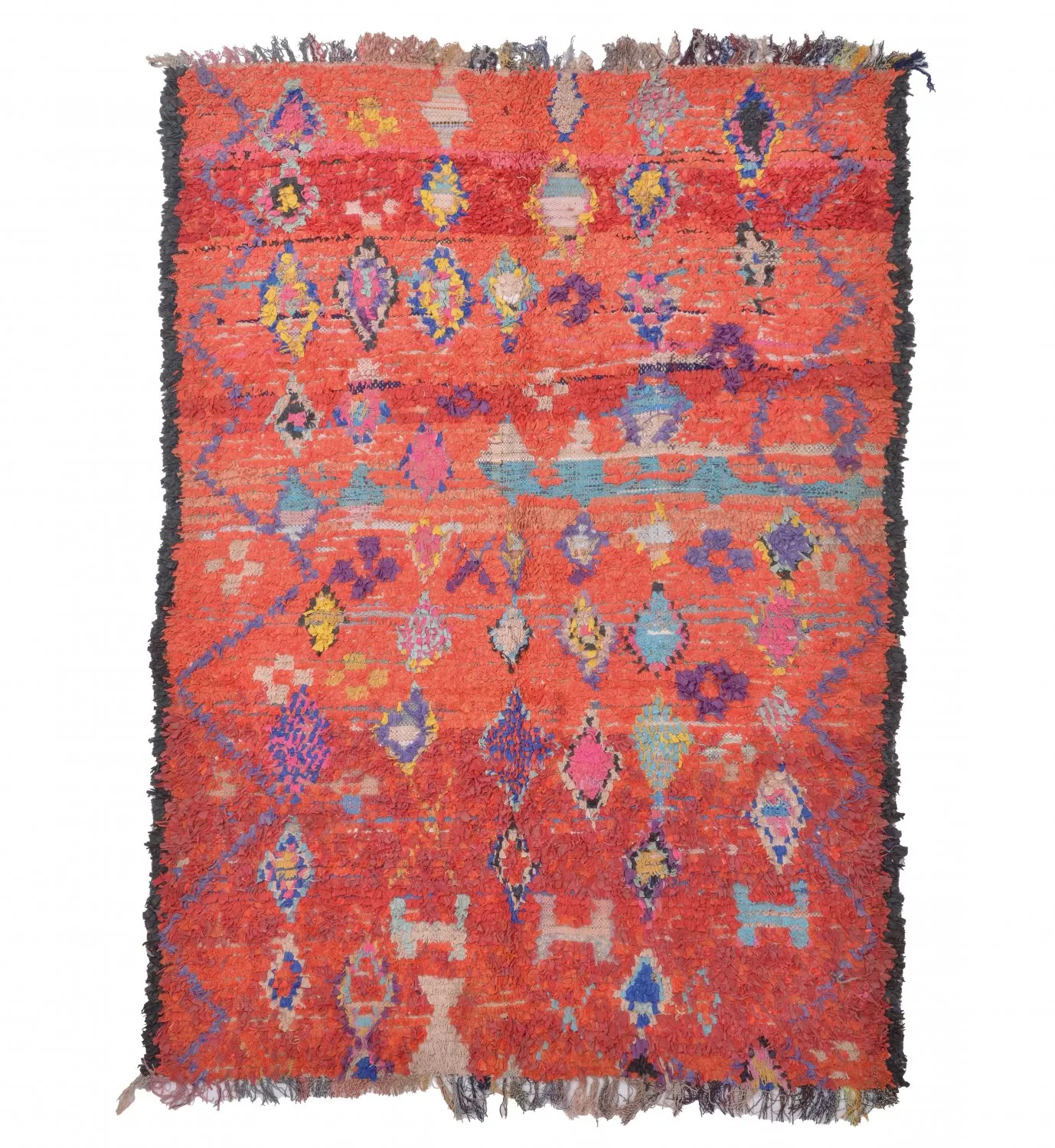 Marokkaanse Berber tapijt Boucherouite 215 x 155 cm