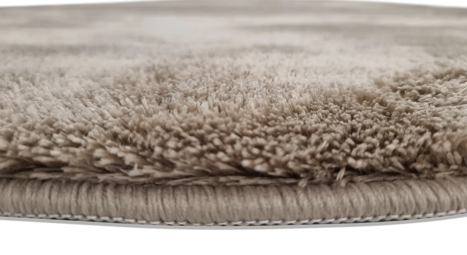 Ronde vloerkleden - Aranga Super Soft Fur (bruin)