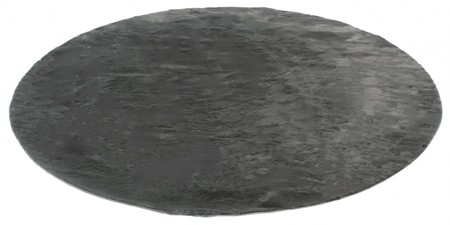 Ronde vloerkleden - Aranga Super Soft Fur (antraciet)