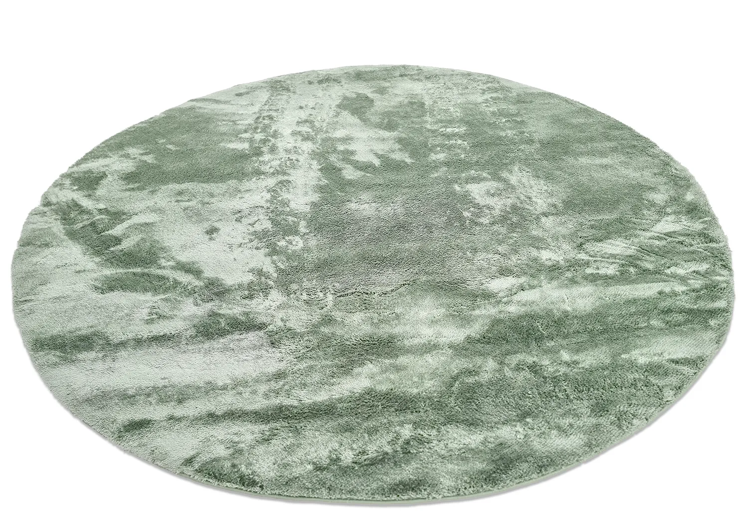 Ronde vloerkleden - Aranga Super Soft Fur (groen)