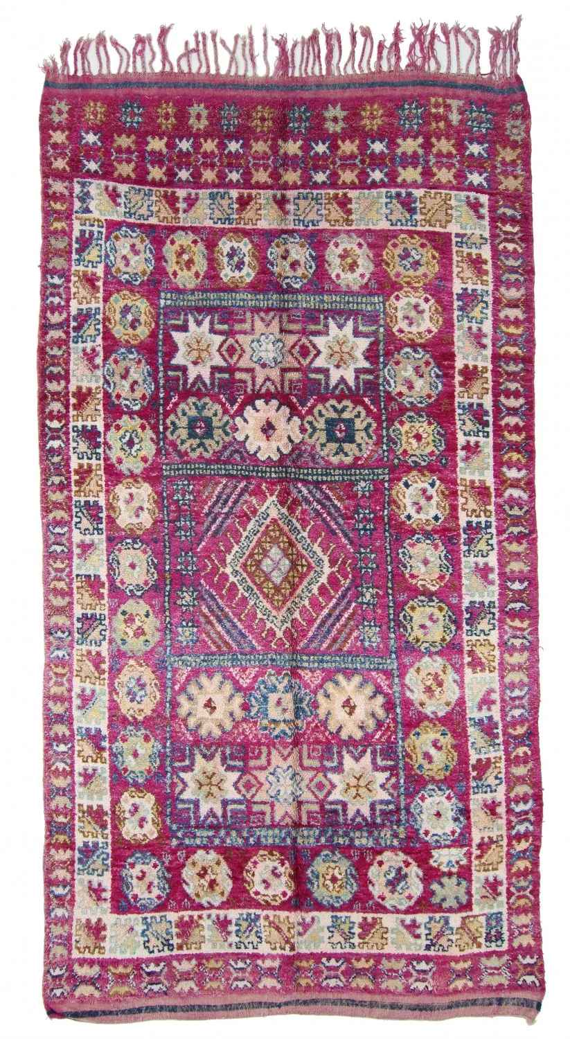 Kelim Marokkaanse Berber tapijt Azilal 370 x 190 cm