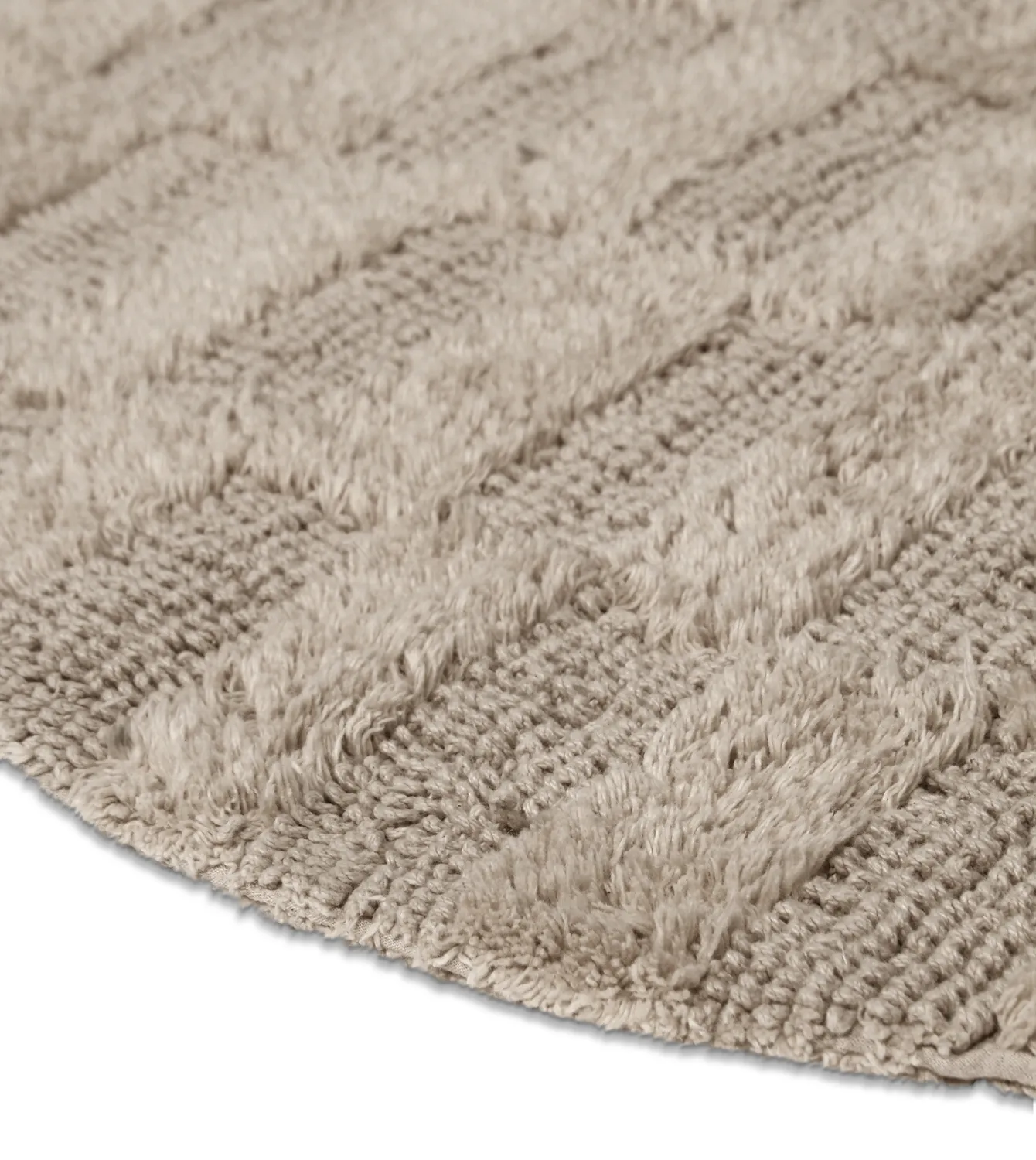 Ronde Badmat - Bevin (beige)