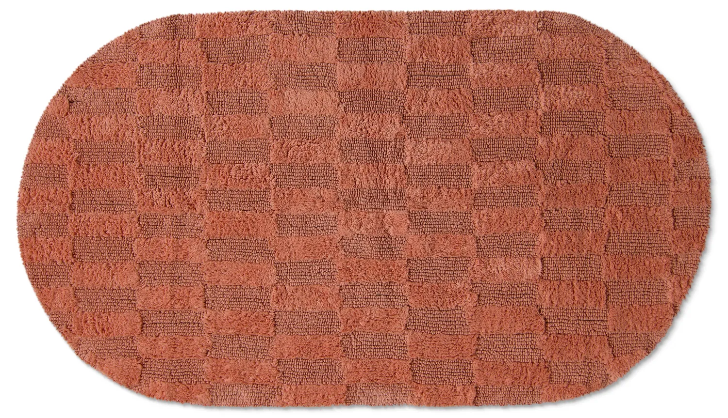 Ovale badmat - Bevin (terracotta)