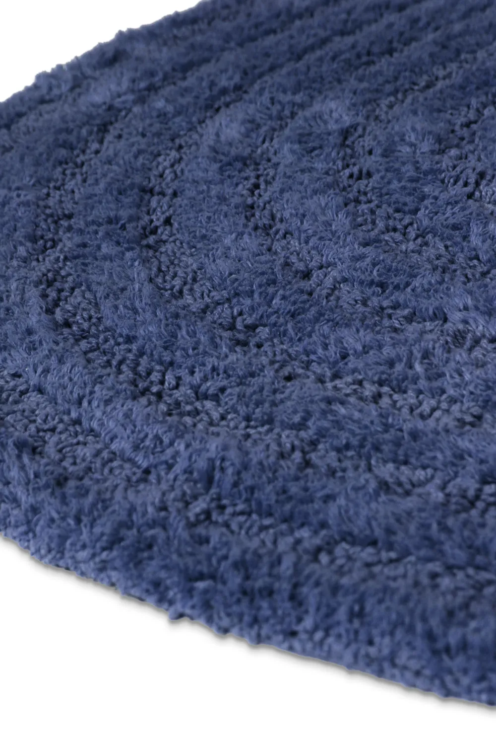 Ovale badmat - Embla (blauw)