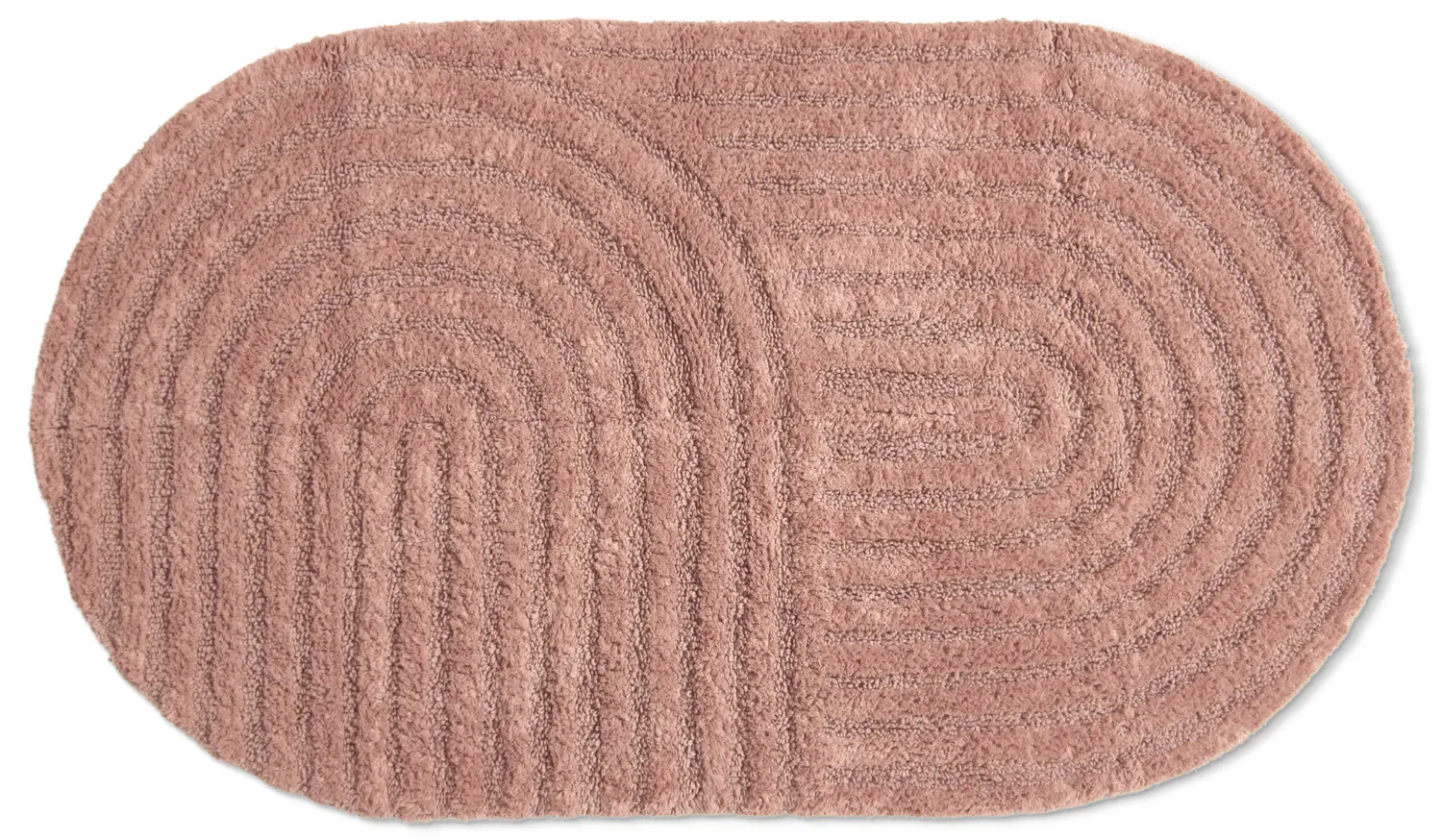 Ovale badmat - Embla (roze)