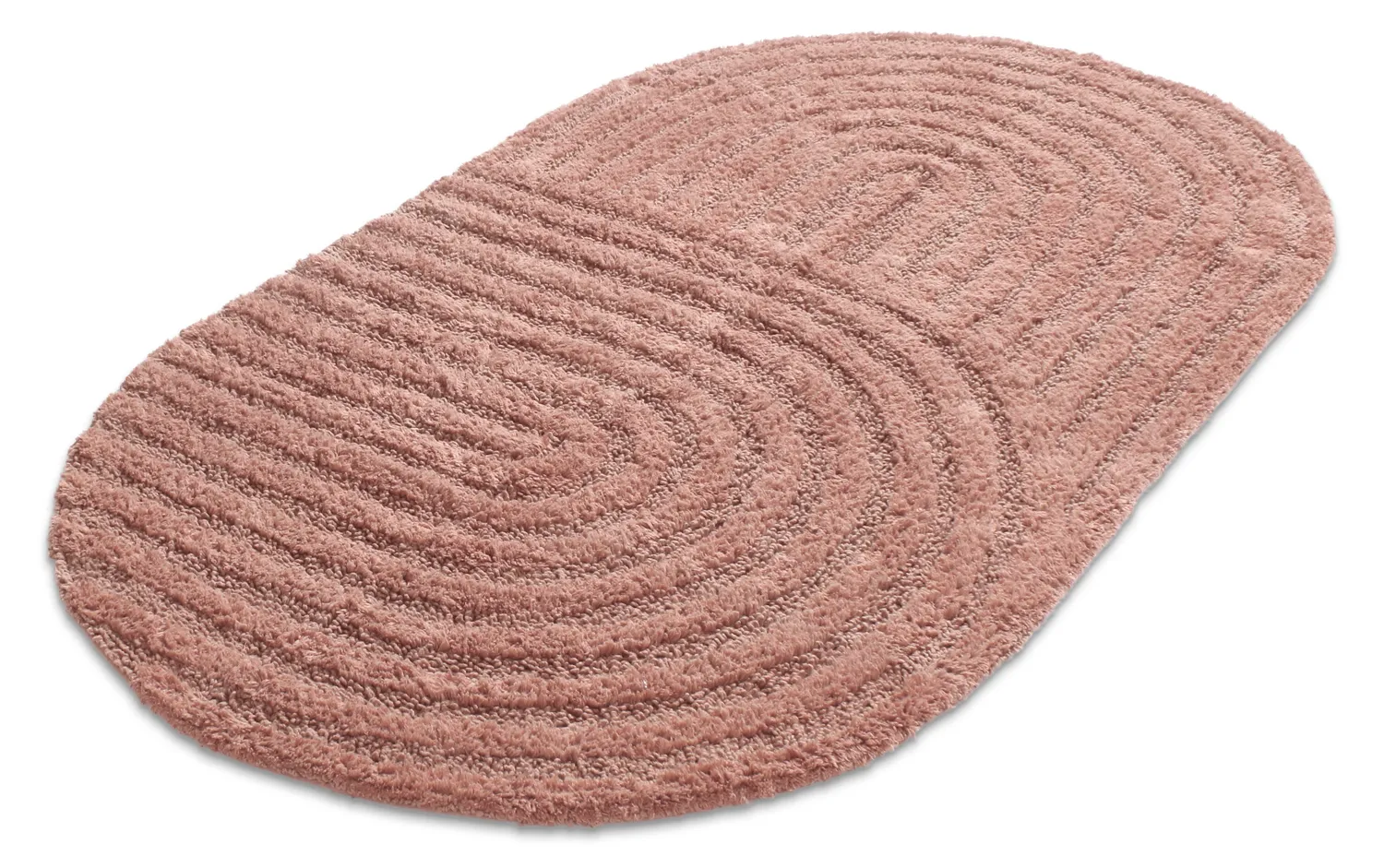Ovale badmat - Embla (roze)