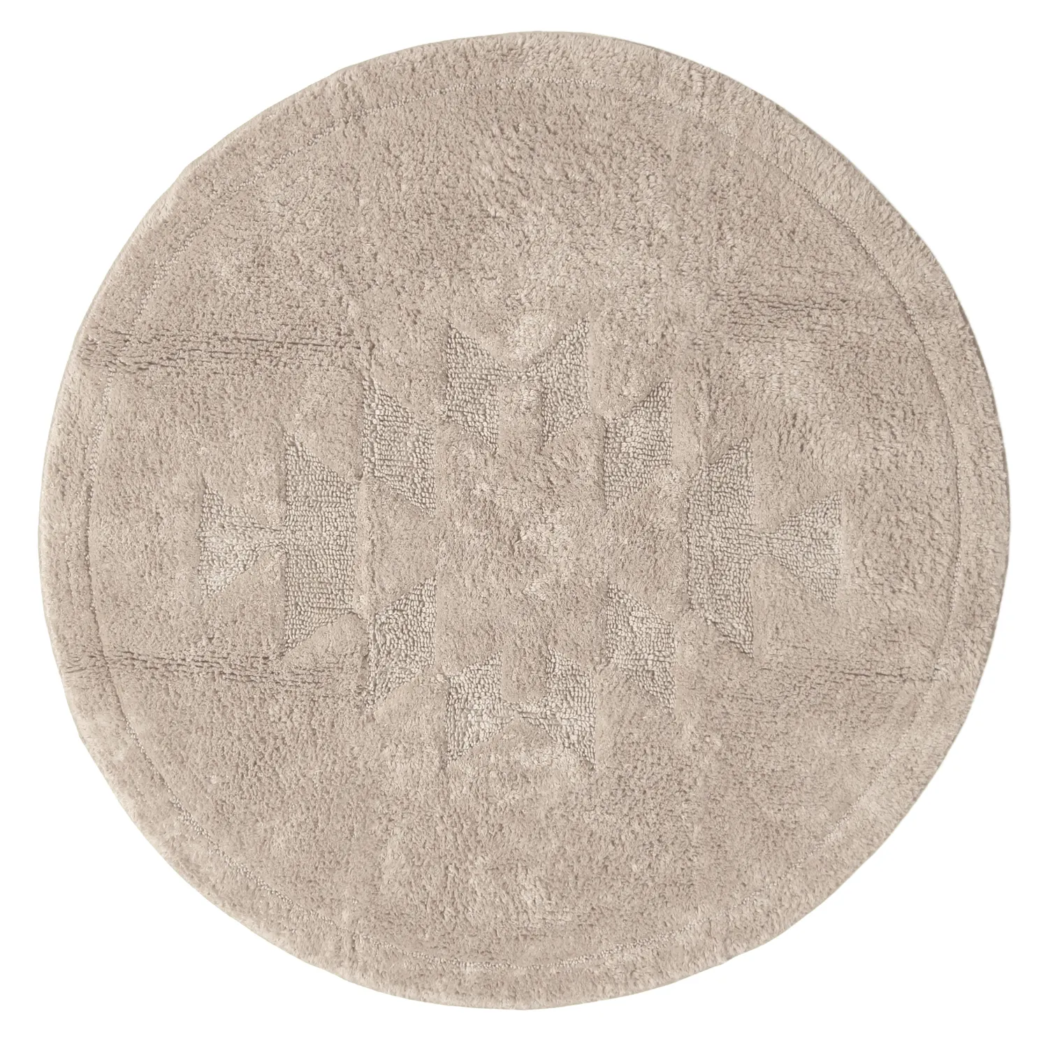 Ronde Badmat - Gertie (beige)