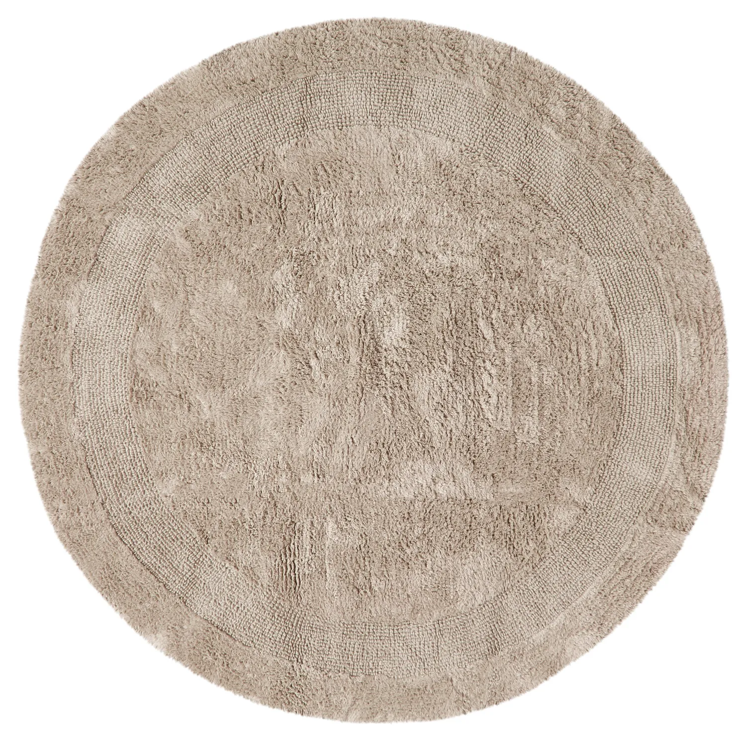 Ronde Badmat - Nila (beige)