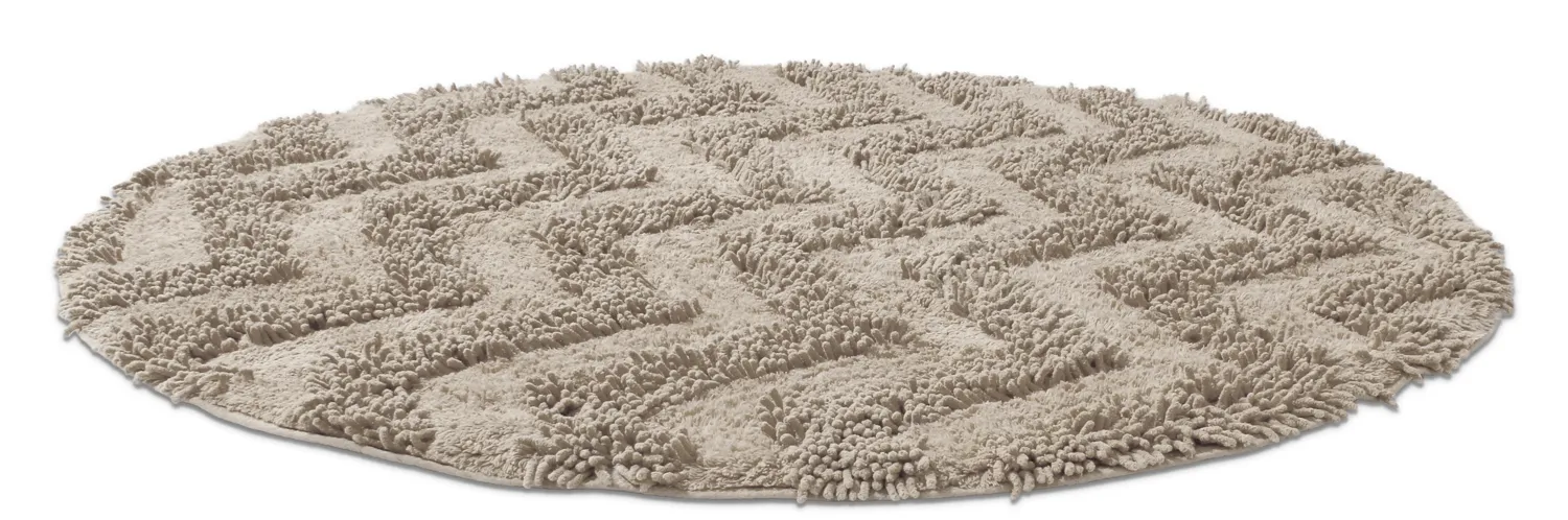 Ronde Badmat - Tressa (beige)