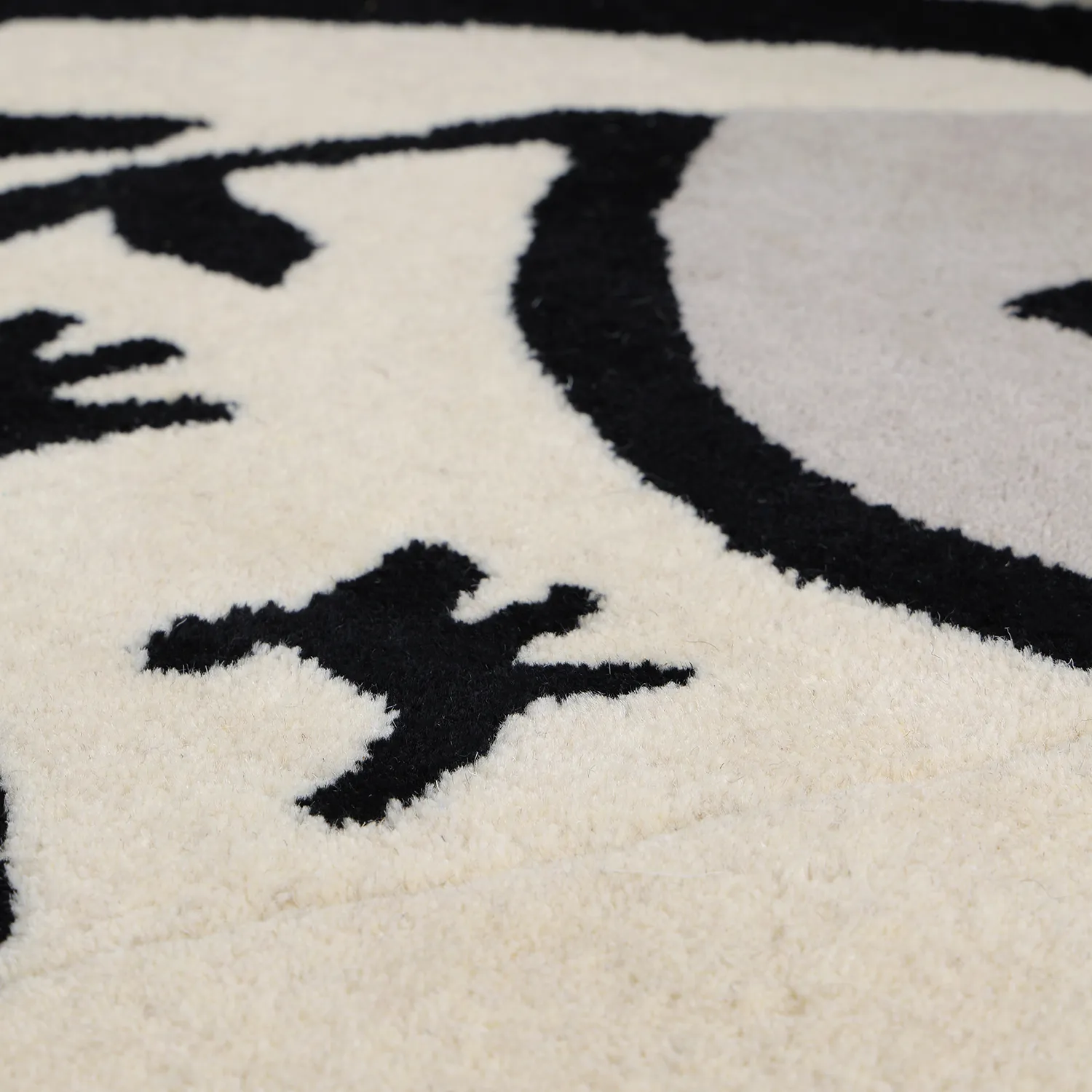 Kinderkleed - Zebra Hand Tufted Wool Premium (beige/zwart)