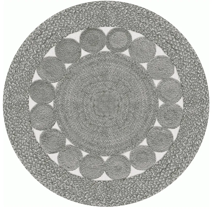 Rond vloerkleed - Bellezza (grijs)