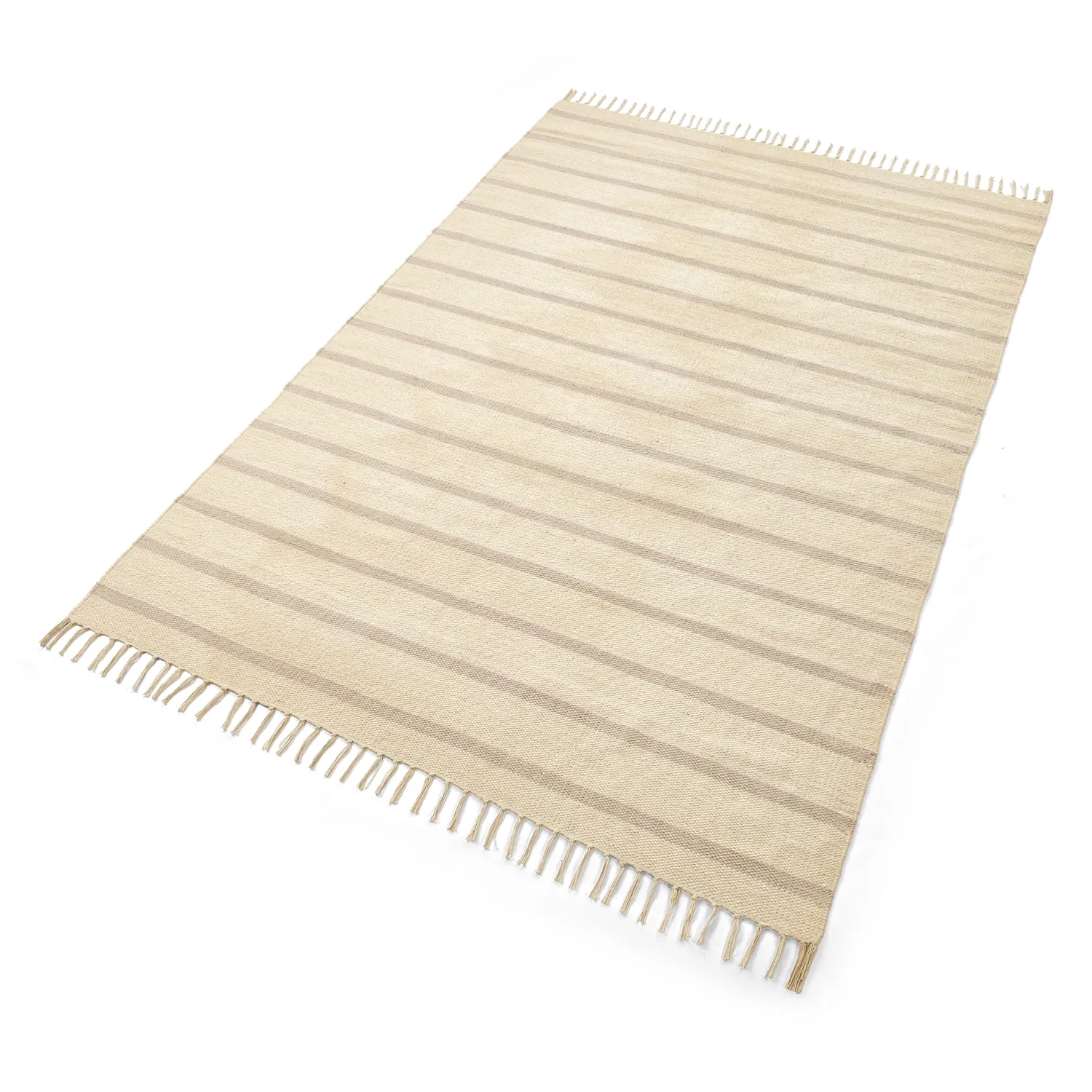 Vloerkleed Katoen - Helle (offwhite/grijs)