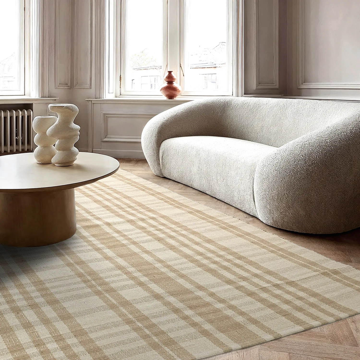 Vloerkleed Katoen - Husvik (beige)