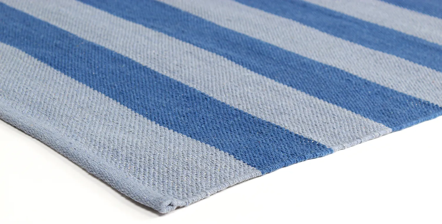 Vloerkleed Katoen - Nilo (blauw)