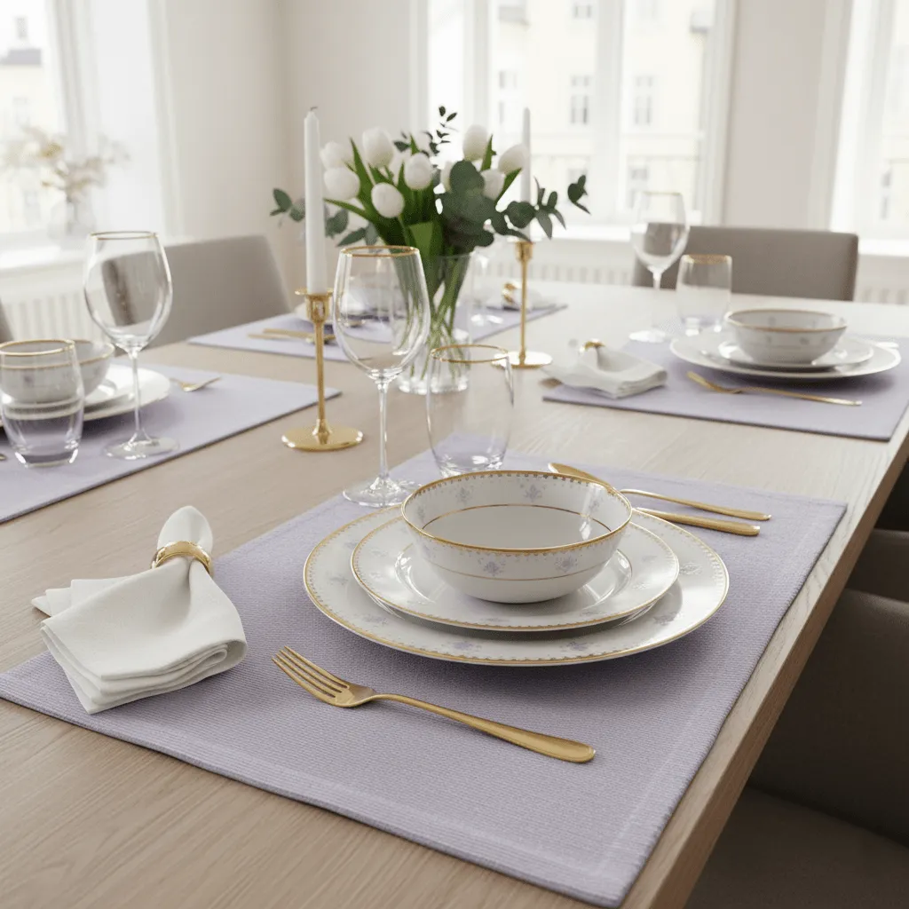 Placemat 2 stuks - Niva (lavendel)