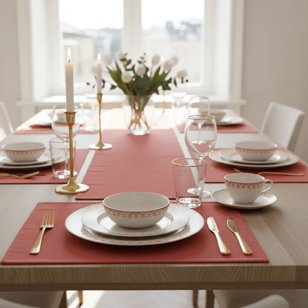 Placemat 2 stuks - Niva (roos)