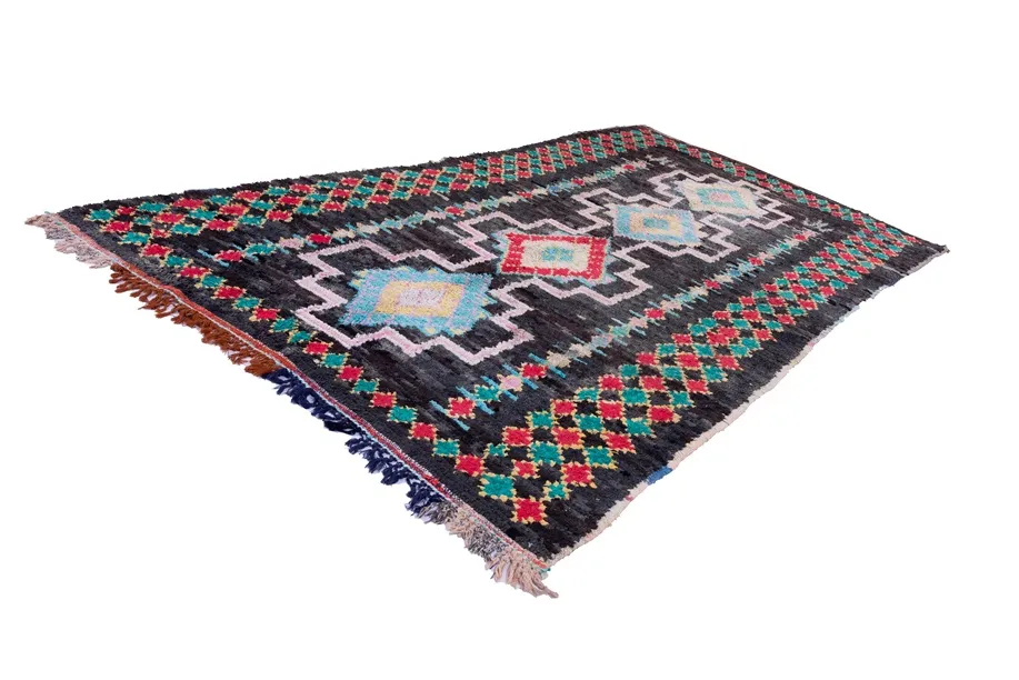 Marokkaanse Berber tapijt Boucherouite 310 x 160 cm