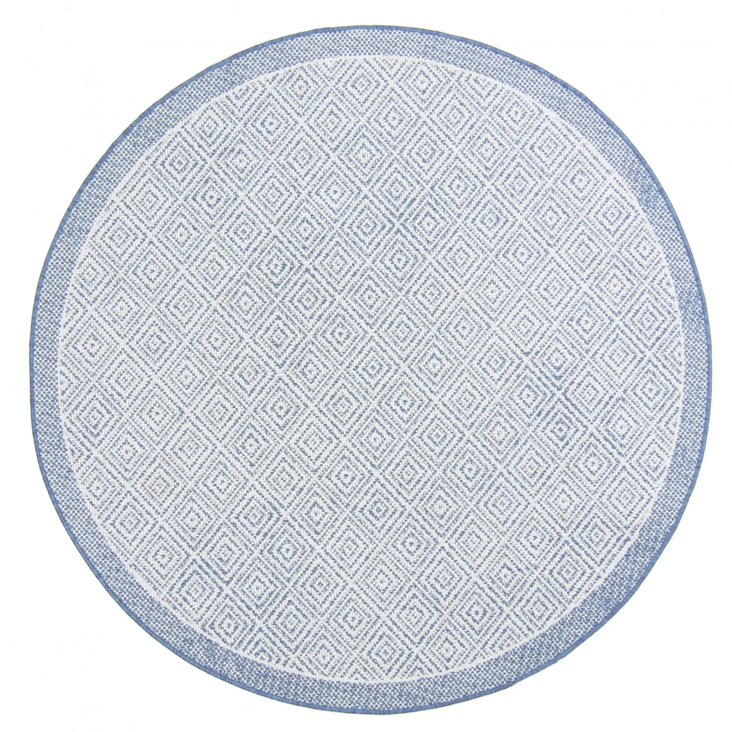 Rond vloerkleed - Monsaraz (blauw)