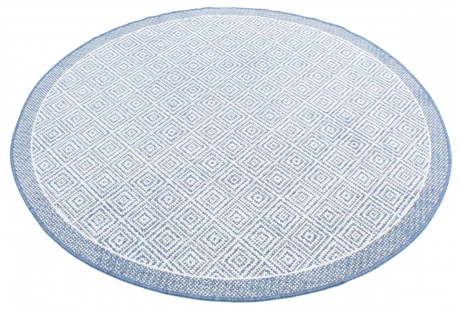 Rond vloerkleed - Monsaraz (blauw)